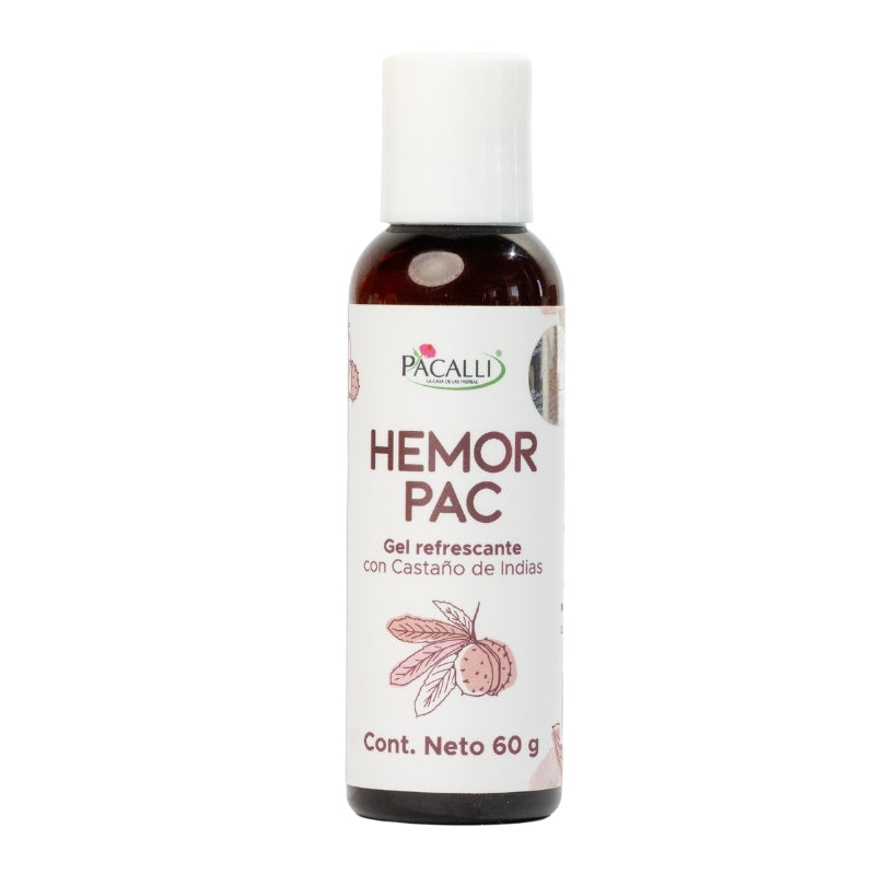 Hemorpac PACALLI · Gel Refrescante con Hamamelis, Castaño de Indias, Gotu Kola y Caléndula · 60 g