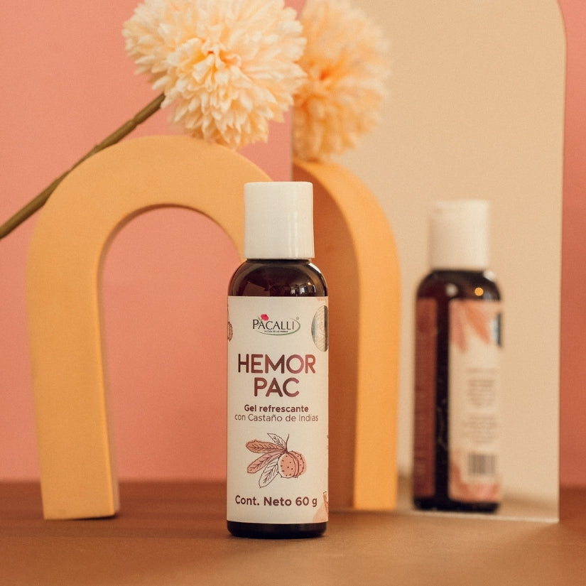 Hemorpac PACALLI · Gel Refrescante con Hamamelis, Castaño de Indias, Gotu Kola y Caléndula · 60 g