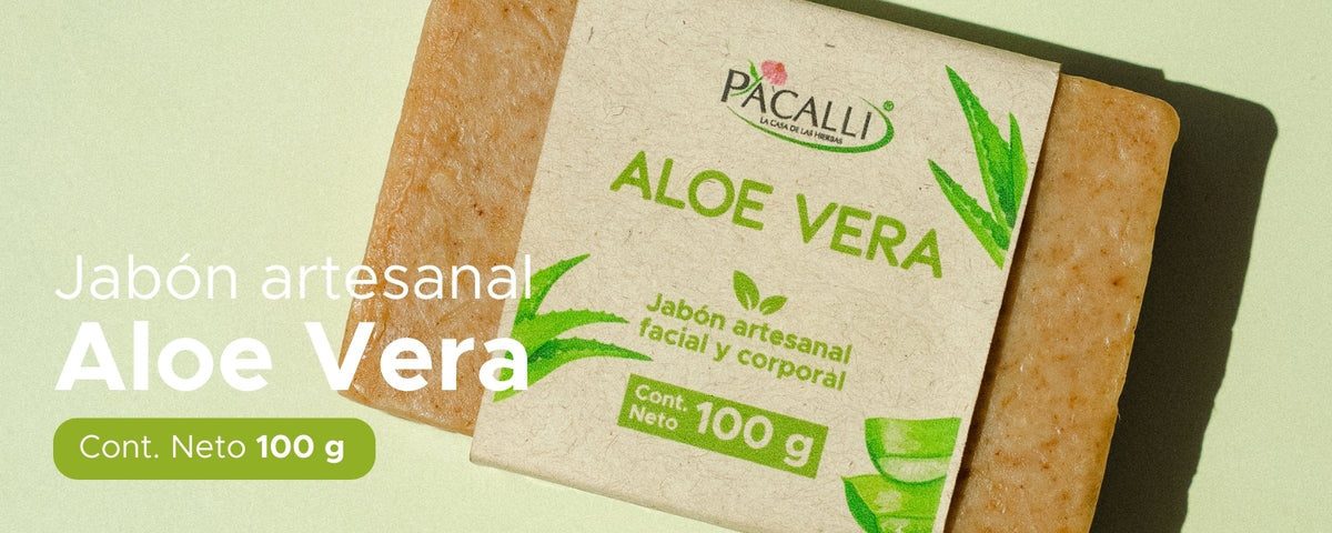 Jabón Artesanal de Aloe vera PACALLI · 100 g