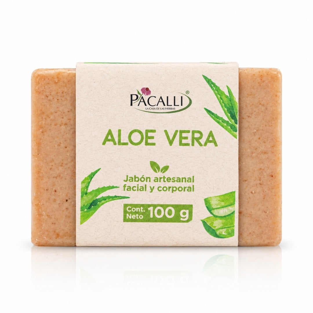 Jabón Artesanal de Aloe vera · 100 g