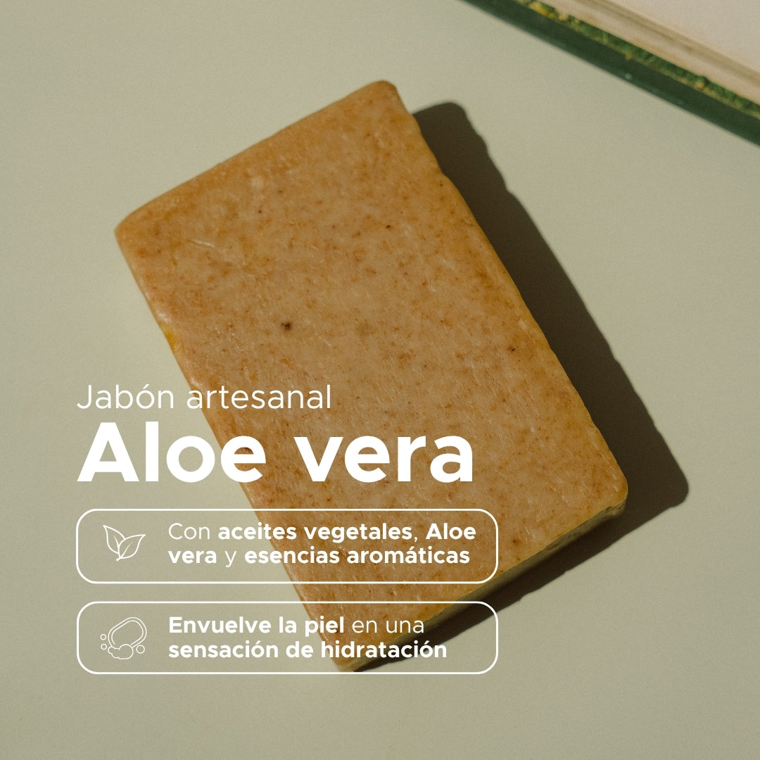 Jabón Artesanal de Aloe vera · 100 g