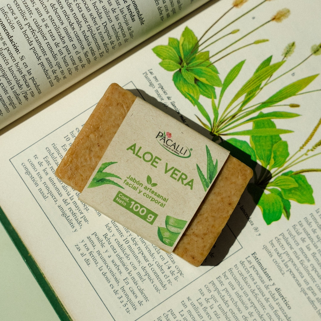Jabón Artesanal de Aloe vera · 100 g