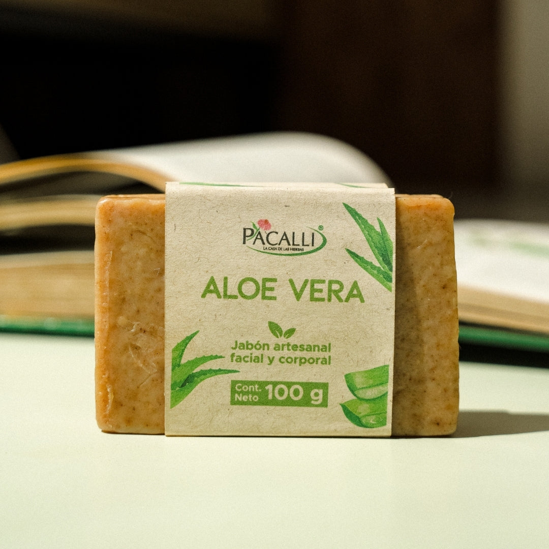 Jabón Artesanal de Aloe vera · 100 g