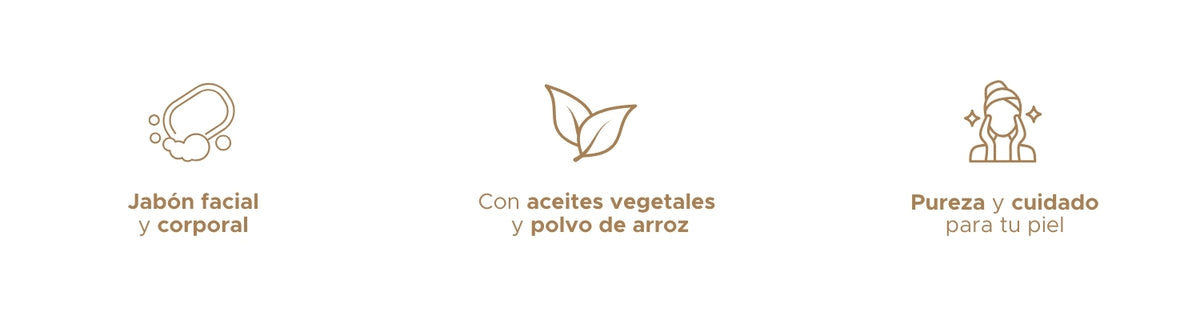 Jabón Artesanal de Arroz PACALLI · 100 g