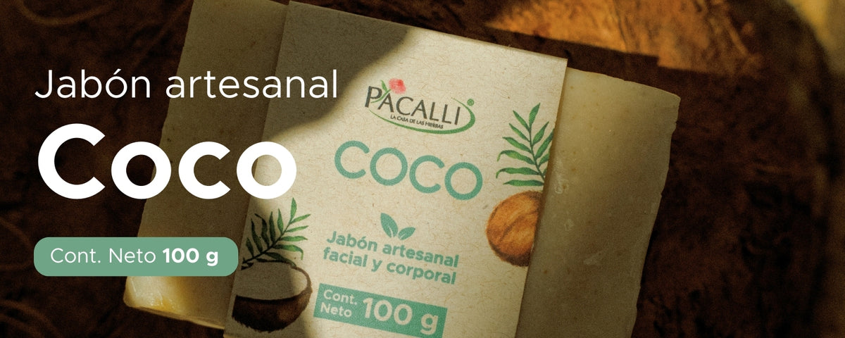 Jabón Artesanal de Coco PACALLI · 100 g
