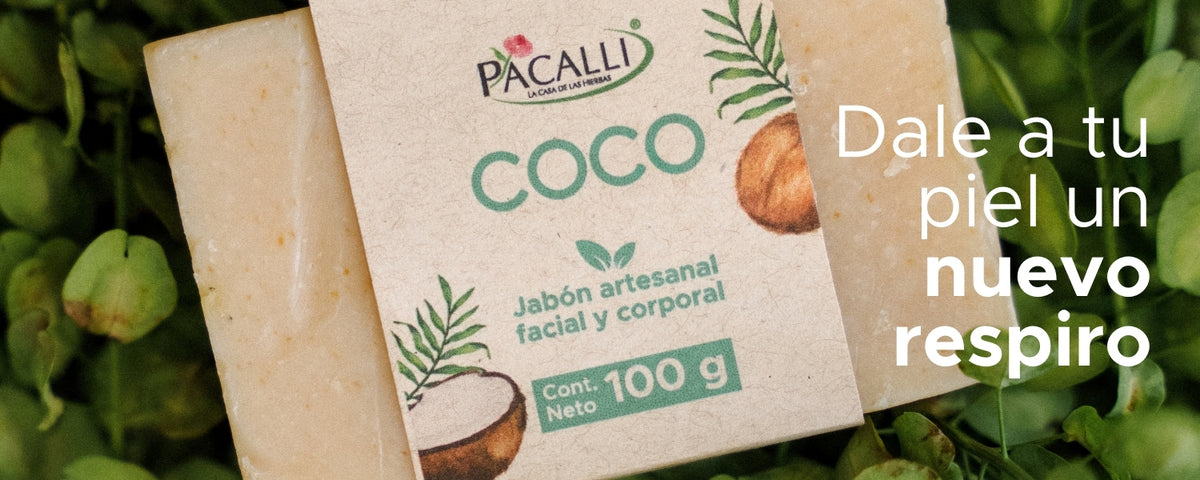Jabón Artesanal de Coco PACALLI · 100 g