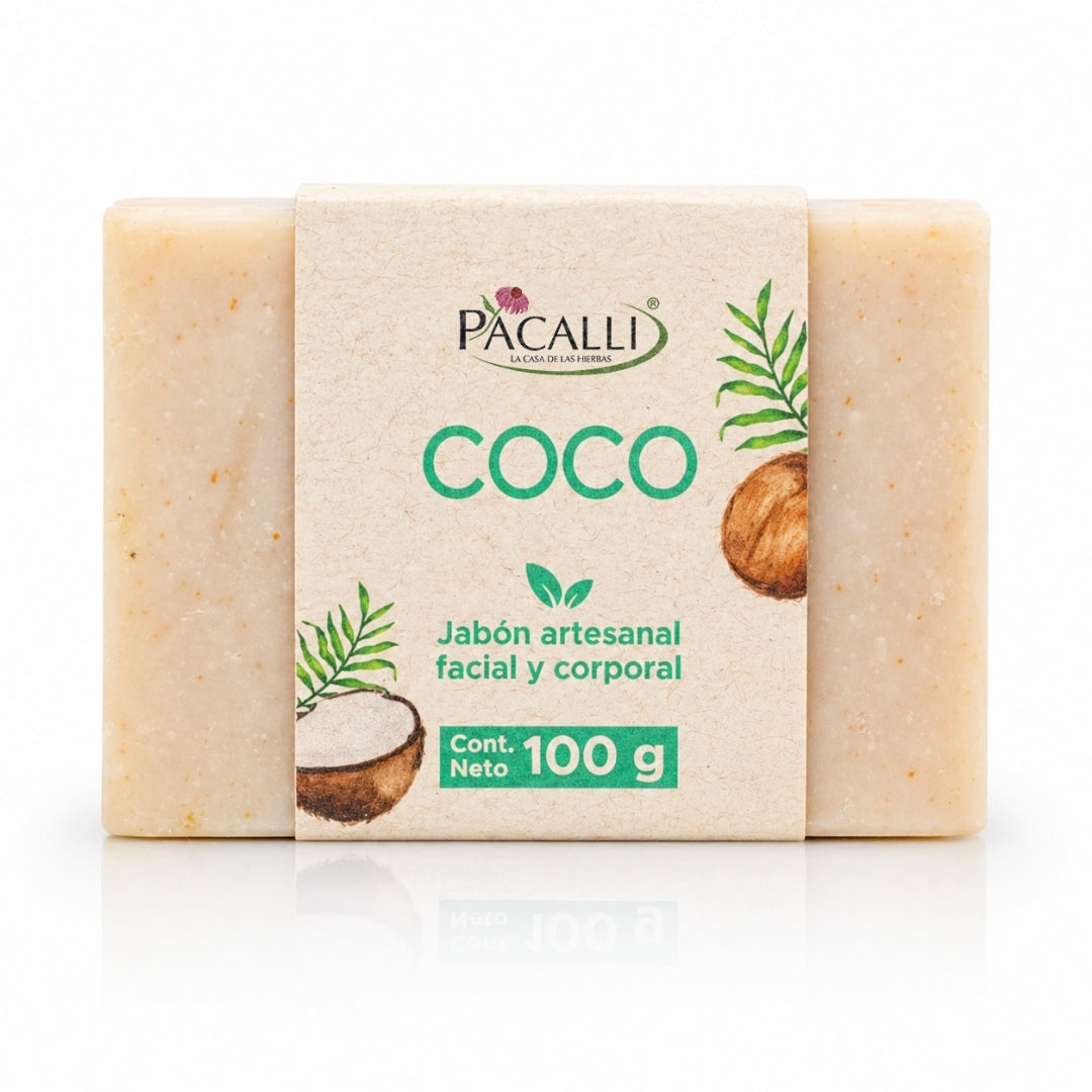 Jabón Artesanal de Coco · 100 g