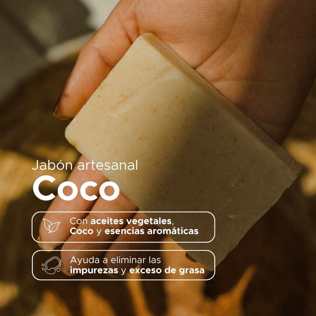Jabón Artesanal de Coco · 100 g