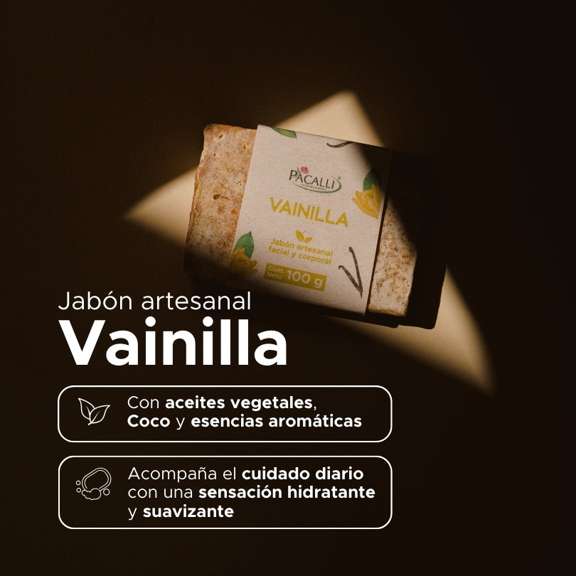 Jabón Artesanal de Vainilla PACALLI · 100 g