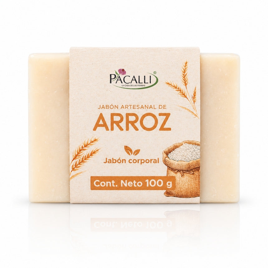 Jabón Artesanal de Arroz · 100 g