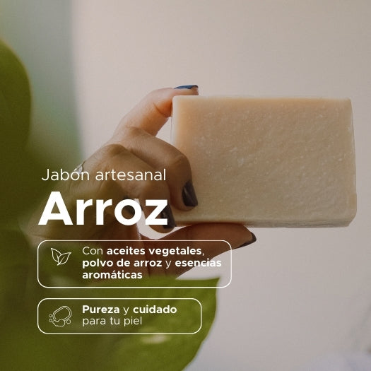 Jabón Artesanal de Arroz PACALLI · 100 g