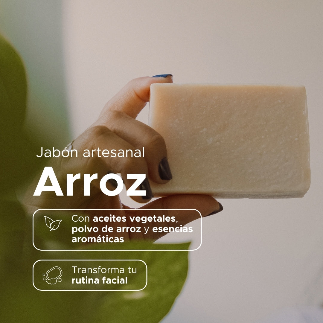 Jabón Artesanal de Arroz · 100 g