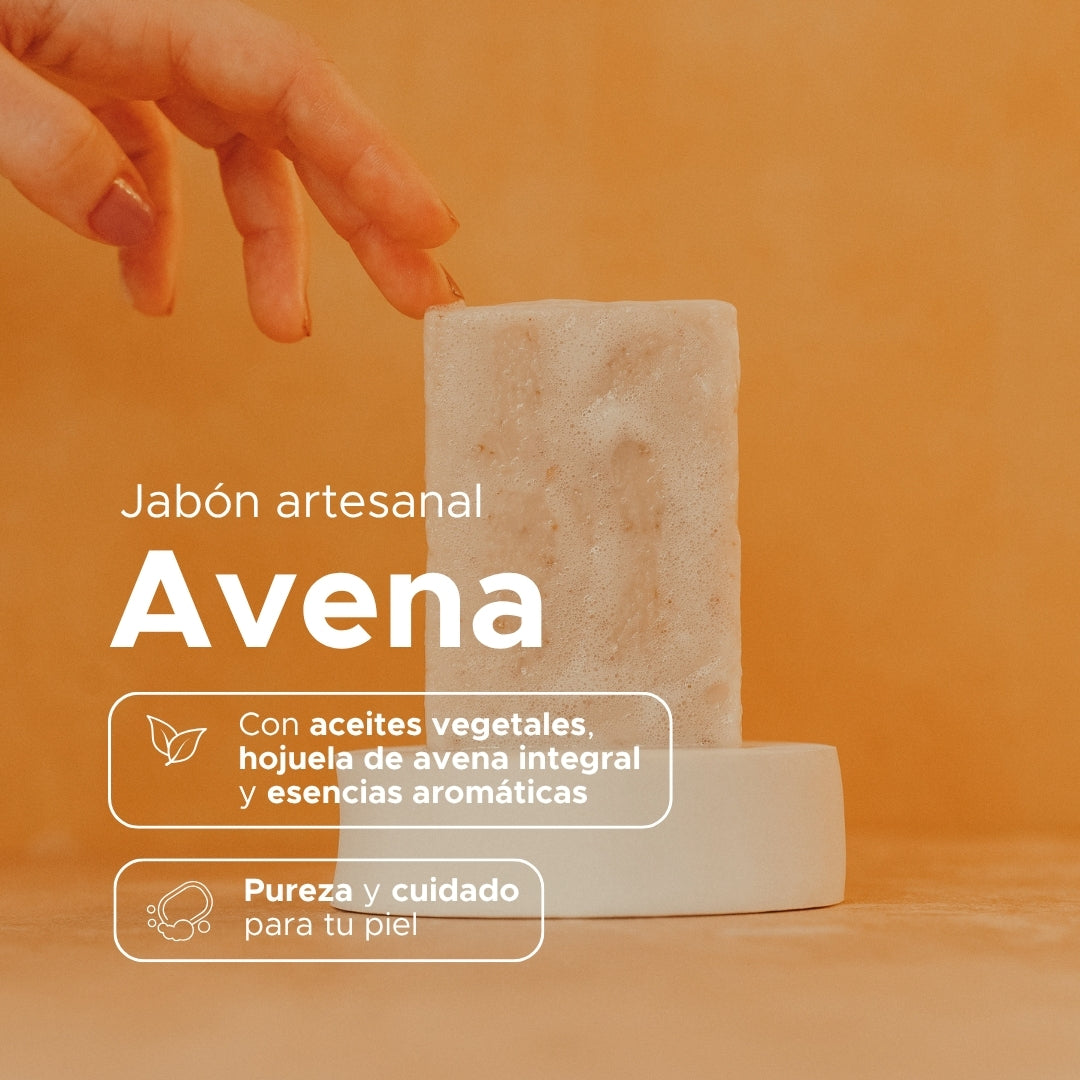 Jabón Artesanal de Avena · 100 g