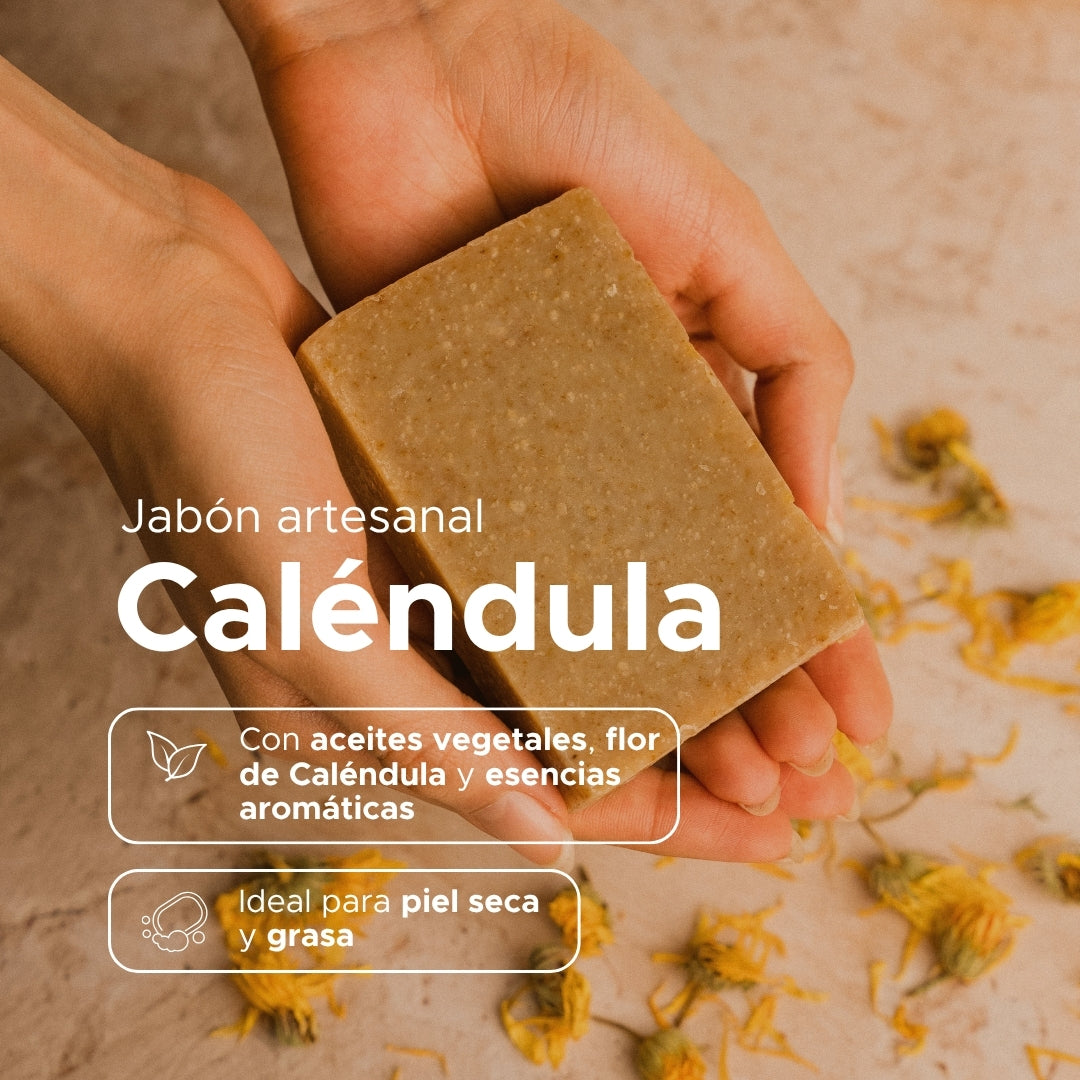 Jabón Artesanal de Caléndula · 100 g
