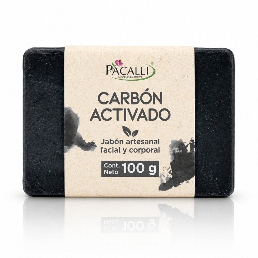Jabón Artesanal de Carbón Activado · 100 g