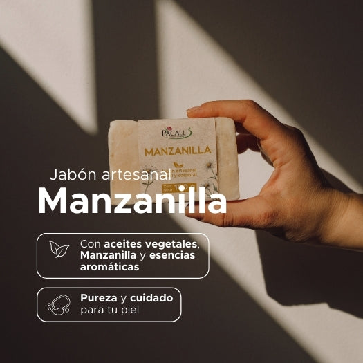 Jabón Artesanal de Manzanilla PACALLI · 100 g