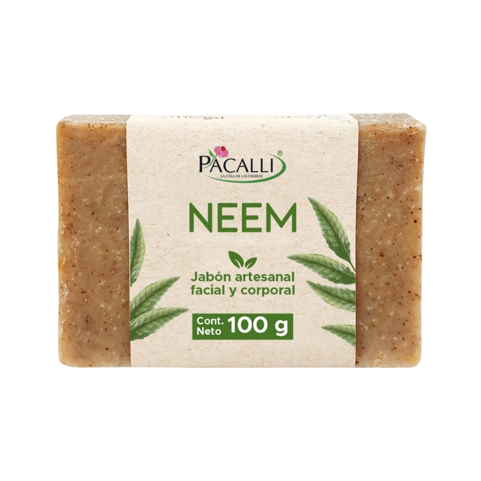 Jabón Artesanal de Neem PACALLI · 100 g
