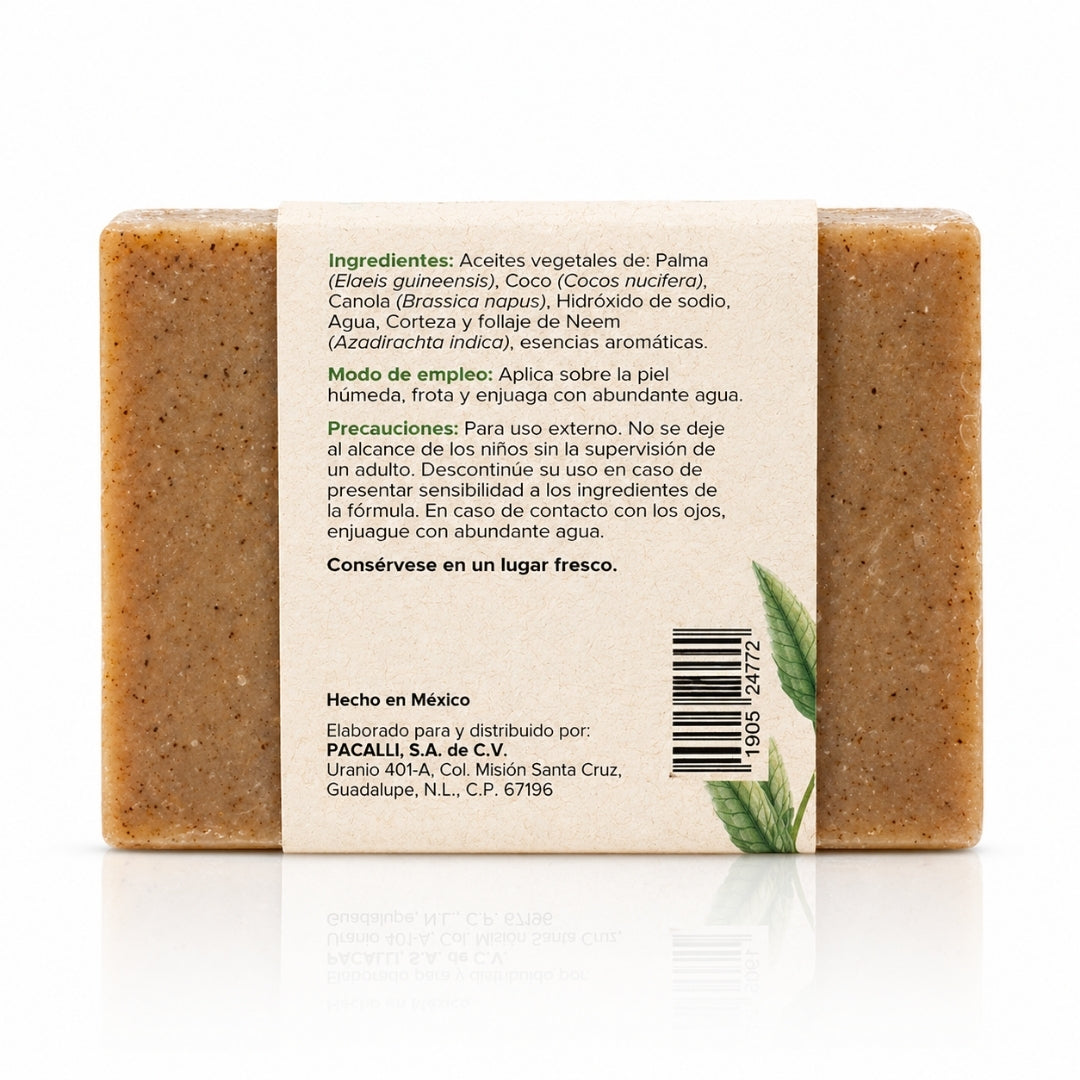 Jabón Artesanal de Neem PACALLI · 100 g