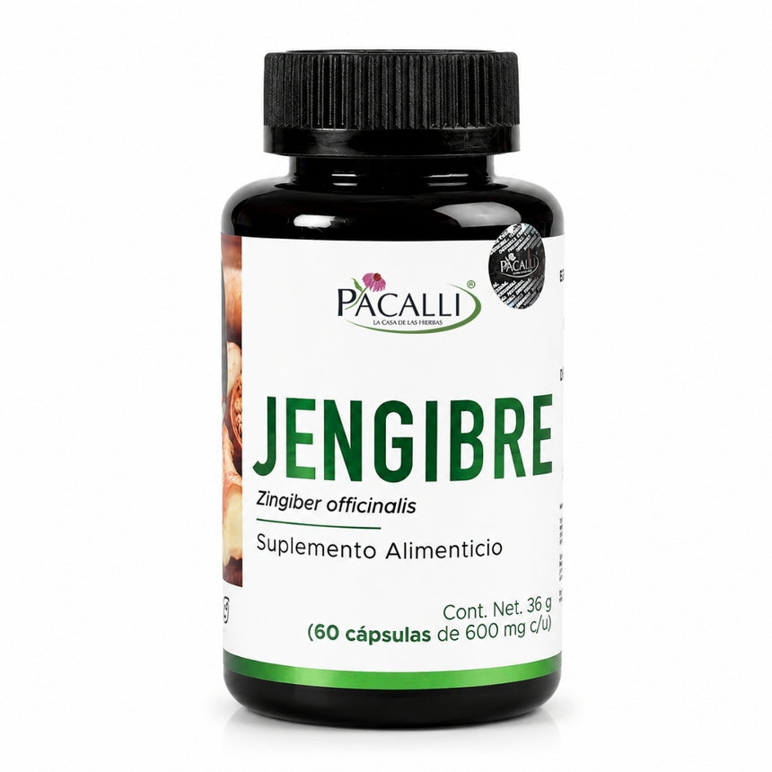 Jengibre | Deshidratado de Zingiber officinale | 600 mg · 60 caps