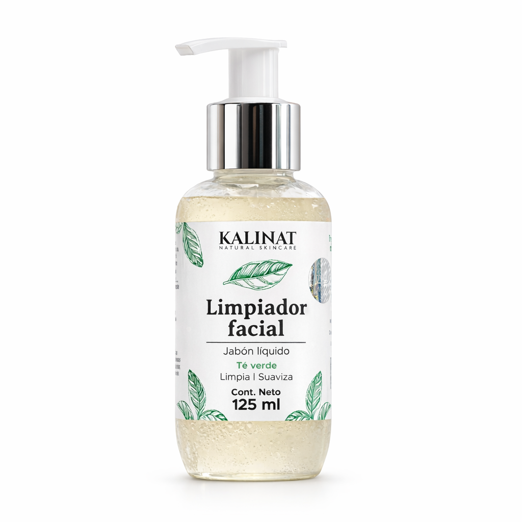 Limpiador facial Kalinat con Té verde · 125 ml