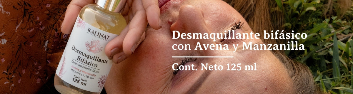 Kit Mi rutina de noche Kalinat · 3 piezas (Desmaquillante bifásico, Serum Vitamina C y Crema de noche)