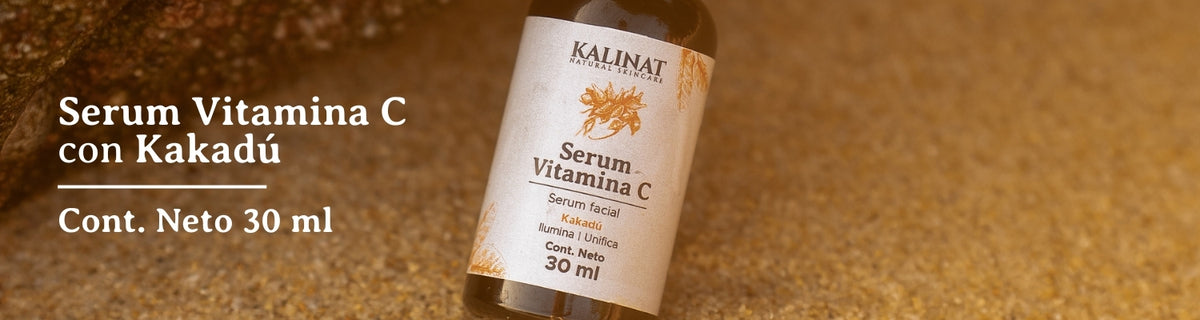 Kit Mi rutina de noche Kalinat · 3 piezas (Desmaquillante bifásico, Serum Vitamina C y Crema de noche)