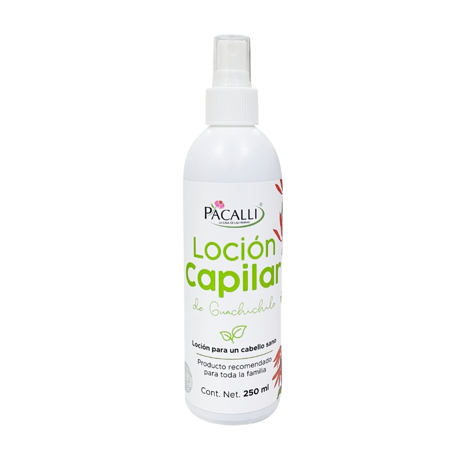 Loción Capilar de Guachichile PACALLI · Con Extractos de Origen Natural · 250 ml