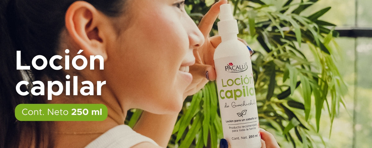 Loción Capilar de Guachichile PACALLI · Con Extractos de Origen Natural · 250 ml