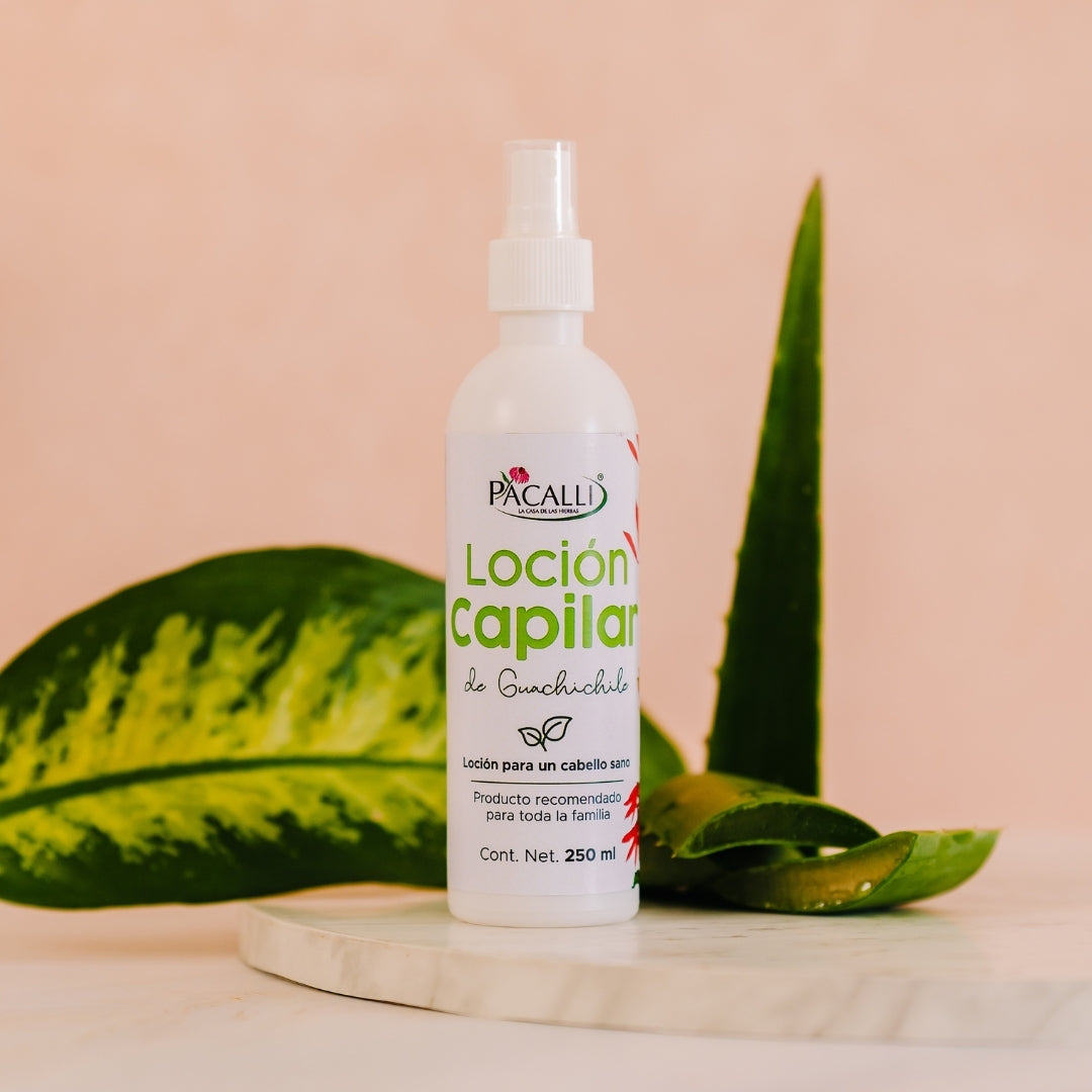 Loción Capilar de Guachichile · Con Extractos de Origen Natural · 250 ml