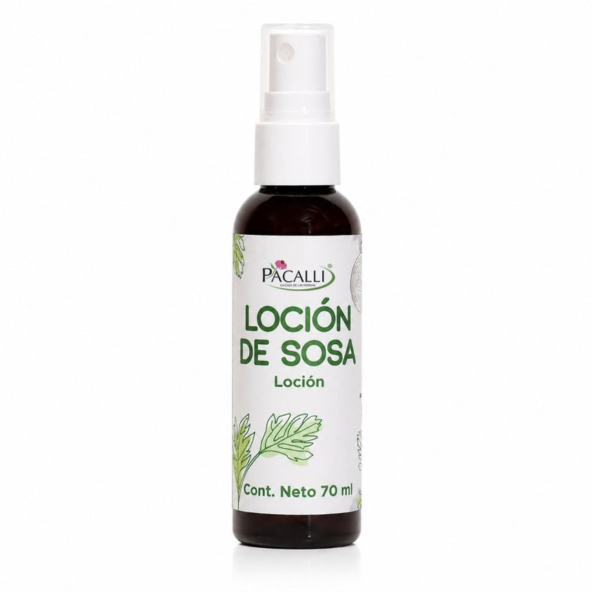 Loción de Sosa · Extracto de Sosa, Larrea y Aceites de Origen Natural · 70 ml