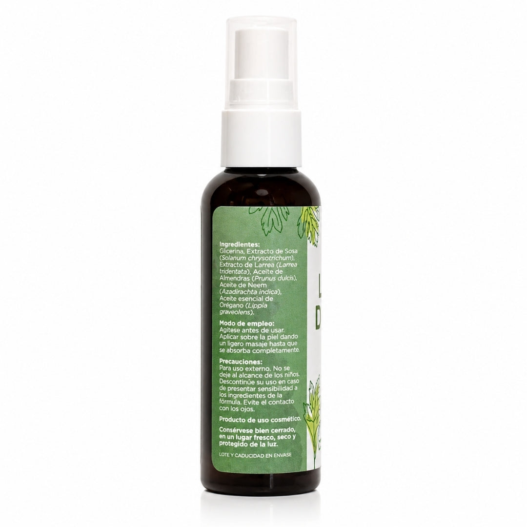 Loción de Sosa PACALLI · Extracto de Sosa, Larrea y Aceites de Origen Natural · 70 ml
