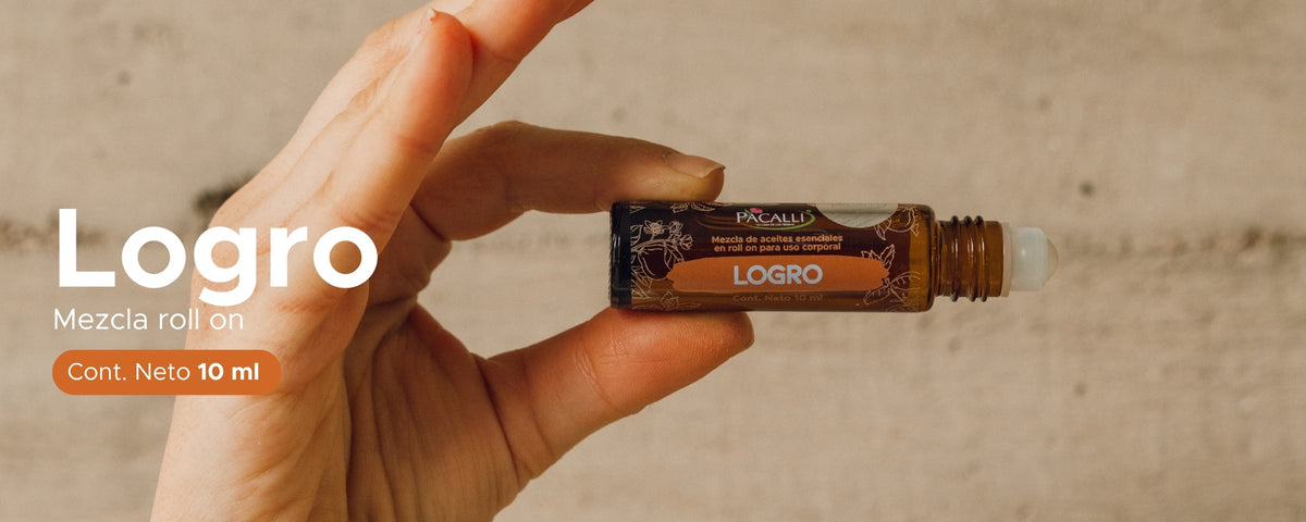 Logro Roll On PACALLI · Naranja, Bergamota y Hierbabuena · 10 ml