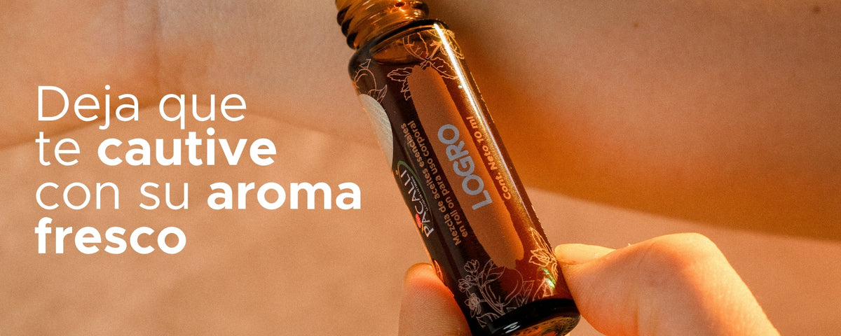 Logro Roll On PACALLI · Naranja, Bergamota y Hierbabuena · 10 ml