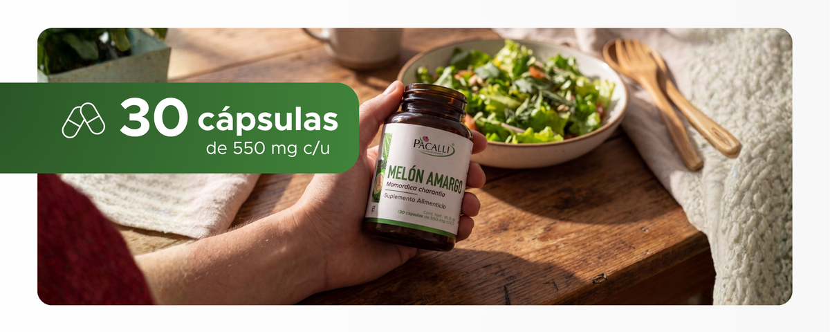 Melón Amargo | Momordica charantia en extracto seco | 550 mg · 30 caps