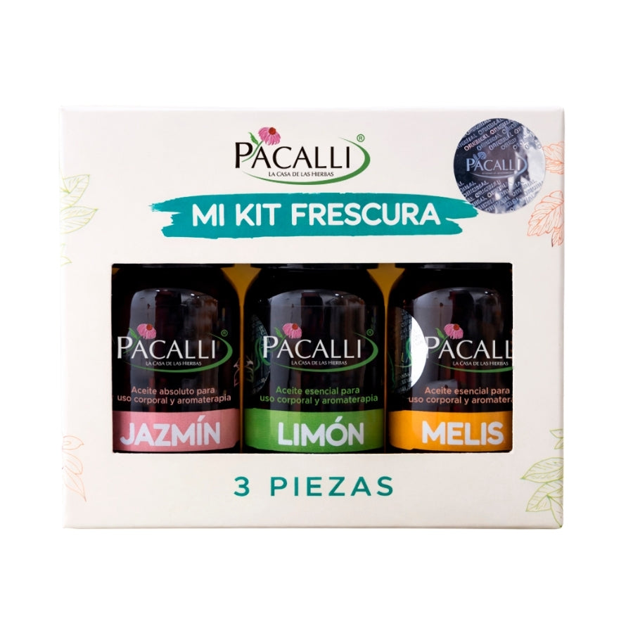 Mi Kit Frescura PACALLI · Jazmín, Limón y Melissa · 3 x 10 ml