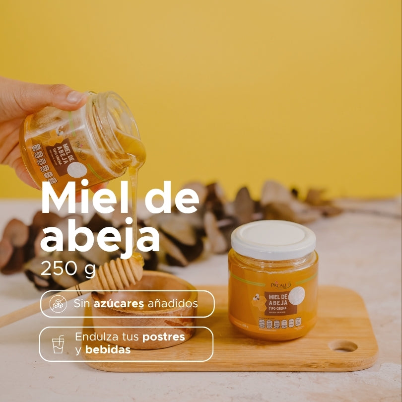 Miel de Abeja Tipo Crema PACALLI · Textura Mantequilla · 250 g