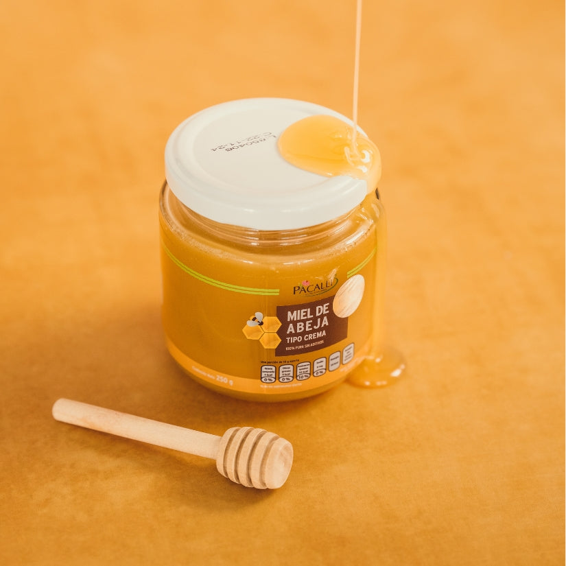 Miel de Abeja Tipo Crema PACALLI · Textura Mantequilla · 250 g