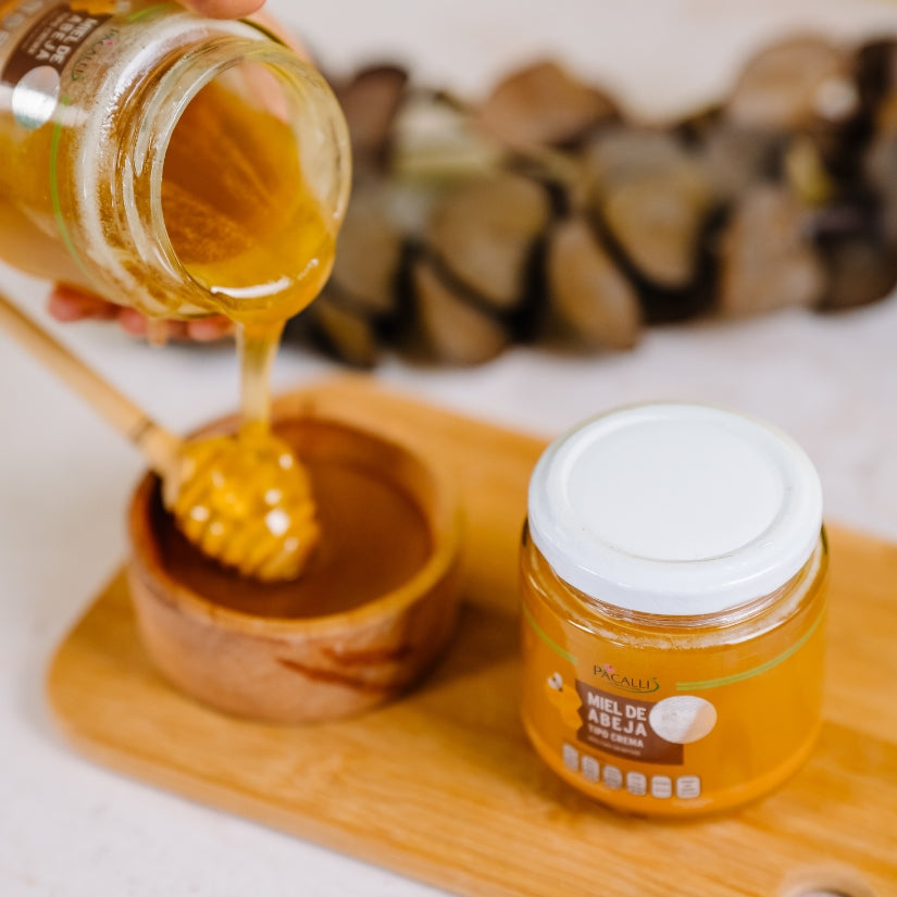 Miel de Abeja Tipo Crema PACALLI · Textura Mantequilla · 250 g