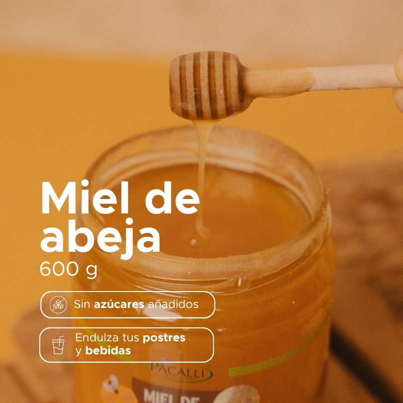 Miel de Abeja Tipo Crema PACALLI · Textura Mantequilla · 600 g