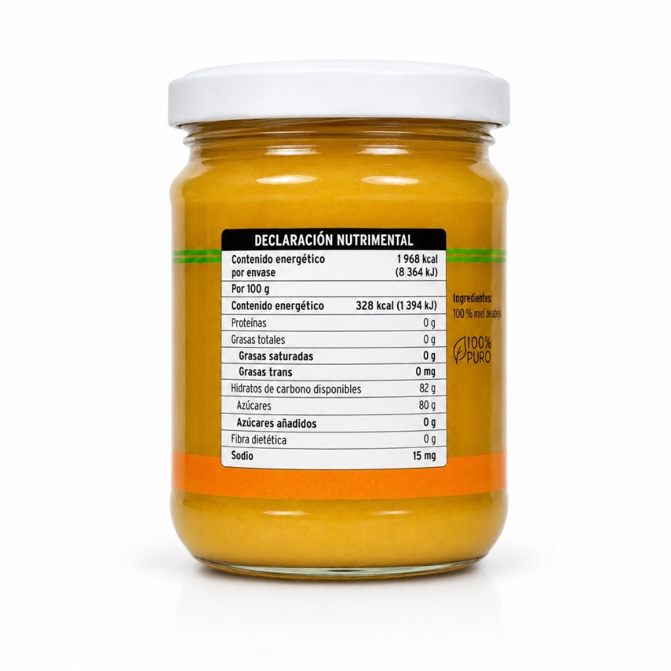 Miel de Abeja Tipo Crema PACALLI · Textura Mantequilla · 600 g