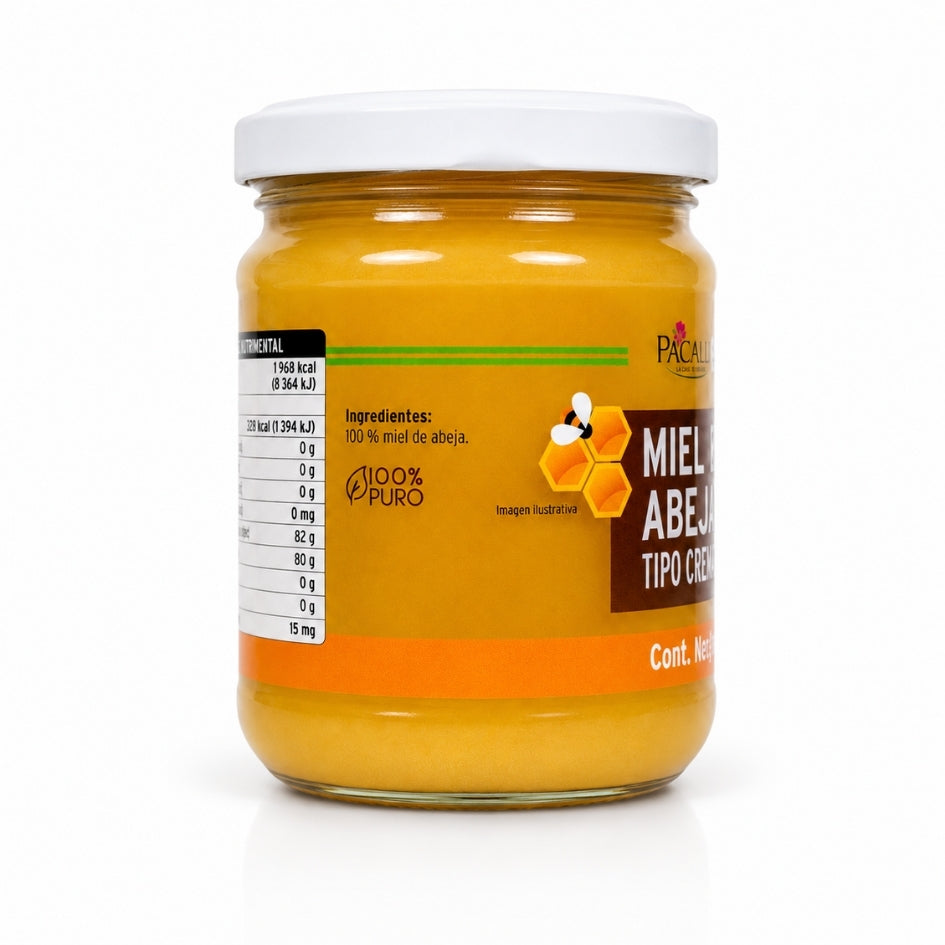 Miel de Abeja Tipo Crema PACALLI · Textura Mantequilla · 600 g