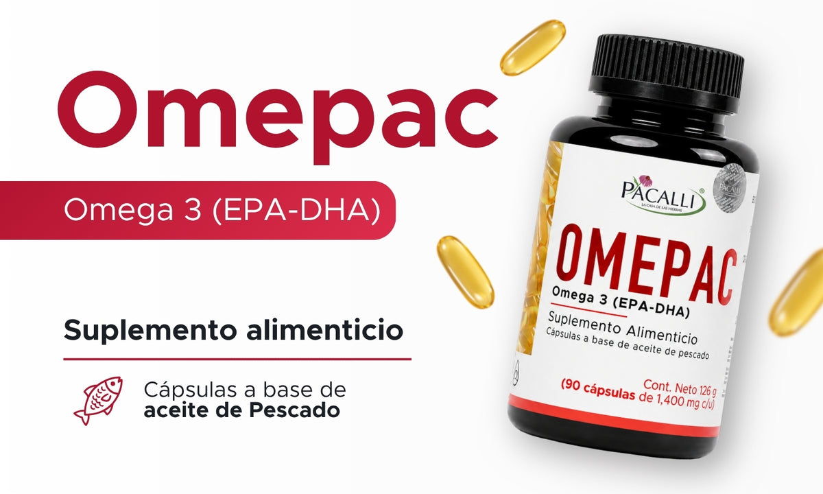 OMEPAC | Omega 3 EPA-DHA de Aceite de Pescado | 1400 mg · 90 caps