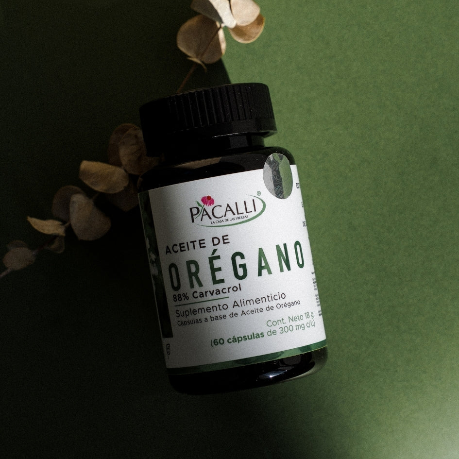 Aceite de orégano (88% carvacrol) · 60 caps