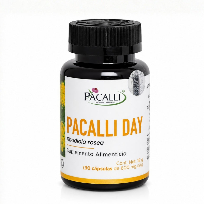 Pacalli Day | Rodiola, Schizandra y Damiana | 600 mg · 30 caps