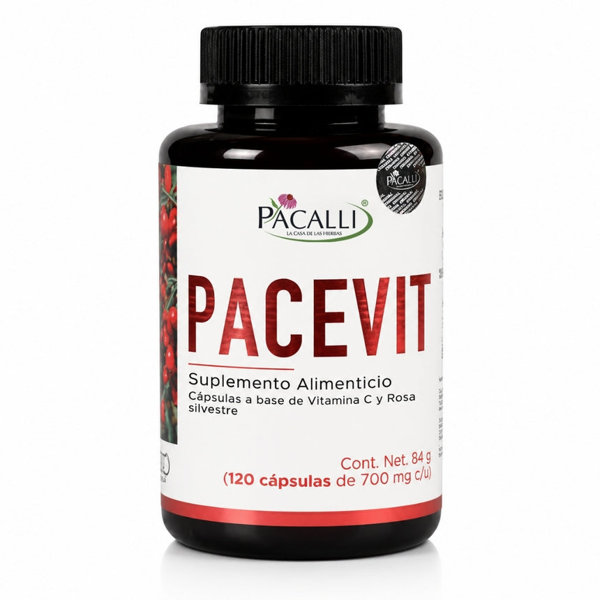 PACEVIT | Vitamina C con Rosa Silvestre | 700 mg · 120 caps
