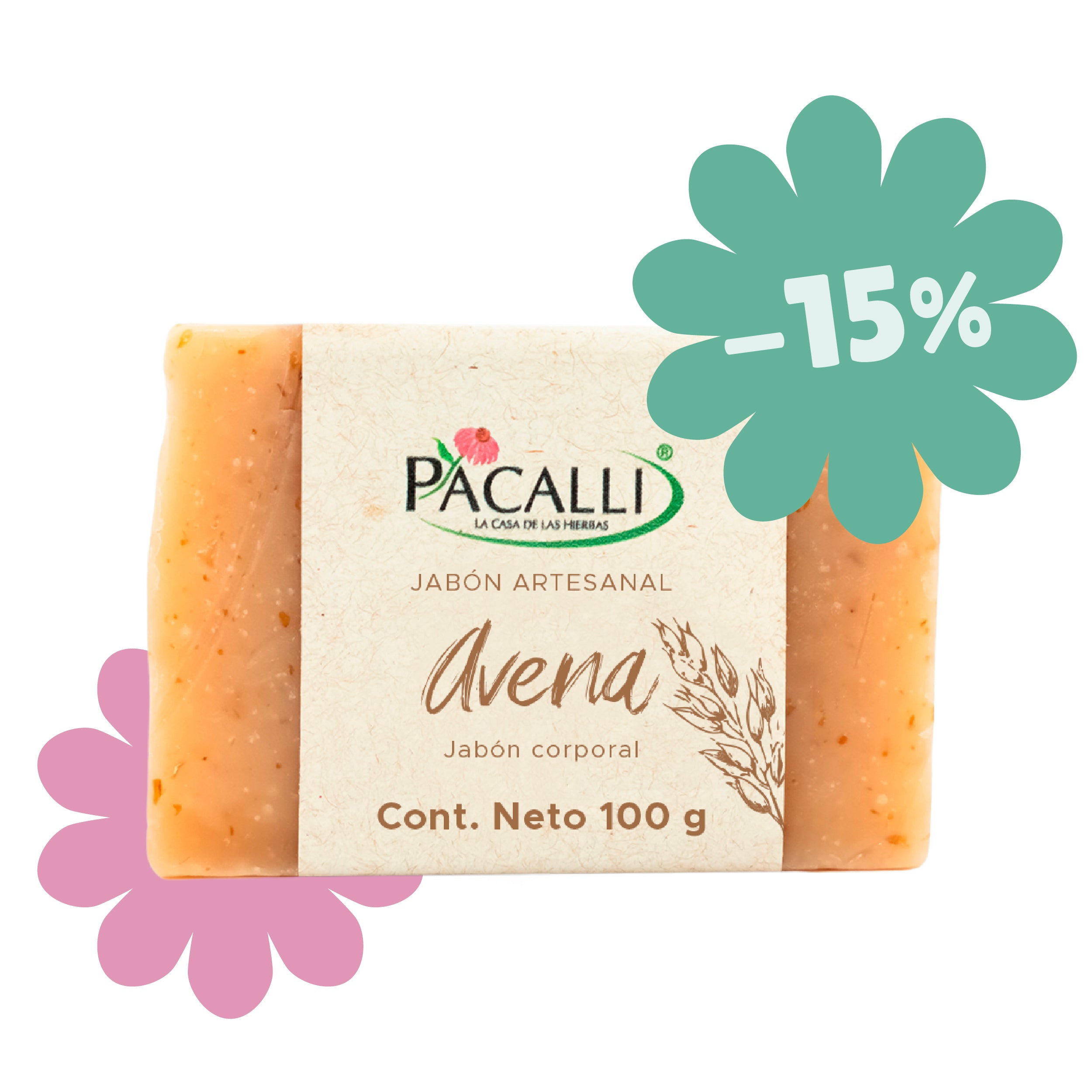 Jabón Artesanal de Avena / 100 g