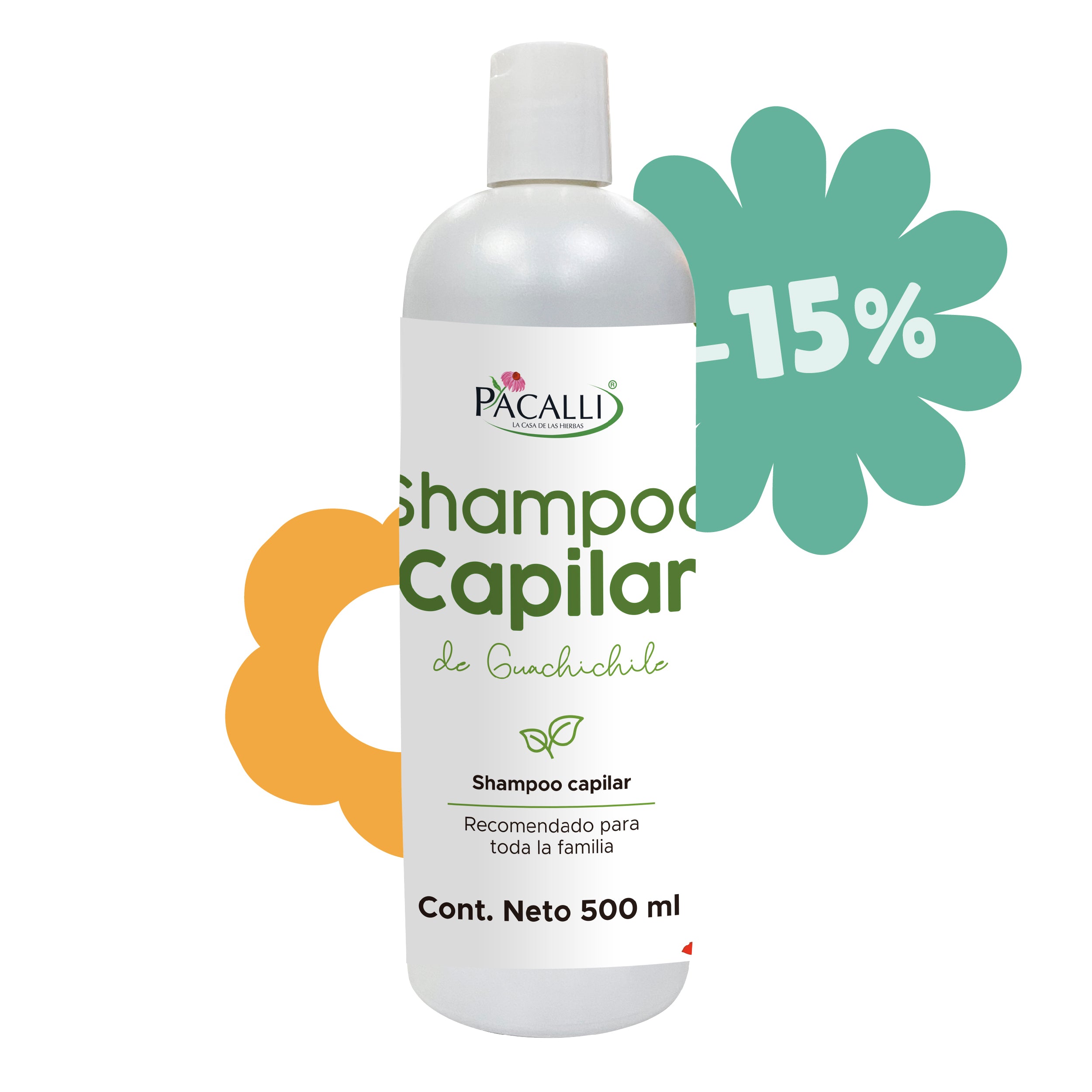 Shampoo Capilar de Guachichile / 500 ml