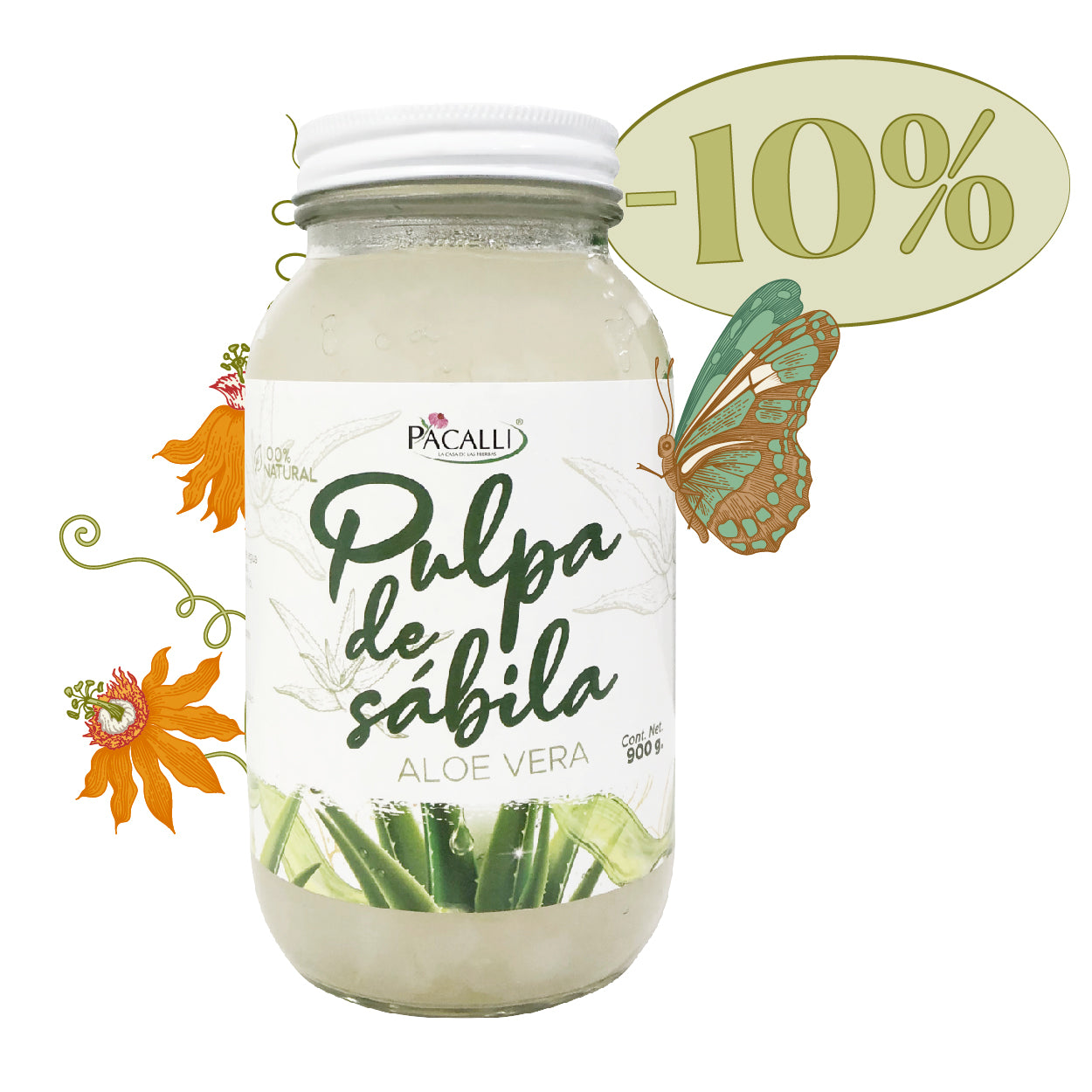 Pulpa de sábila / 900 g