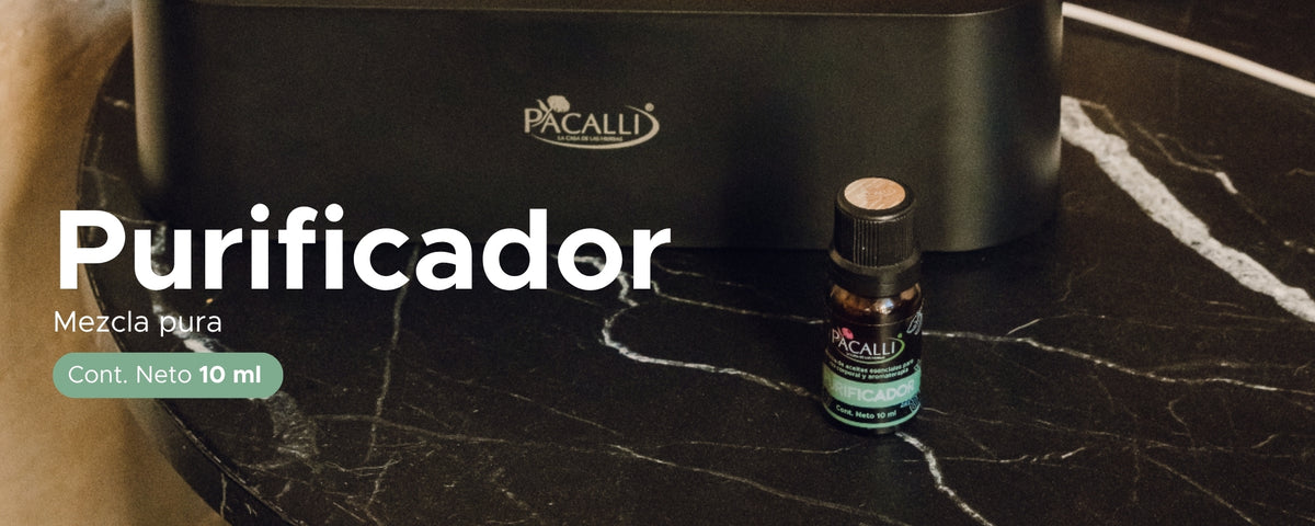 Purificador Mezcla Pura PACALLI · Limón, Hierbabuena y Naranja · 10 ml