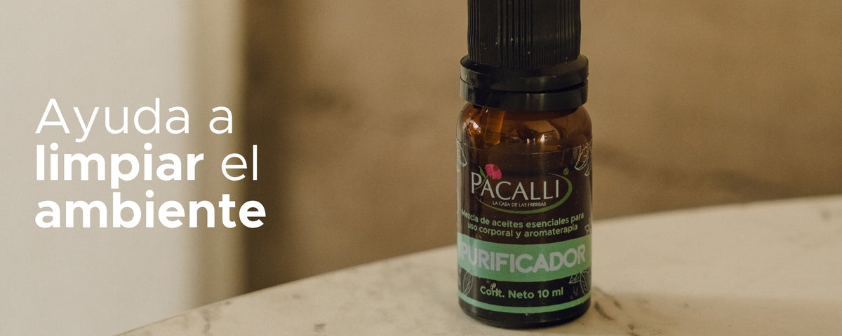 Purificador Mezcla Pura PACALLI · Limón, Hierbabuena y Naranja · 10 ml